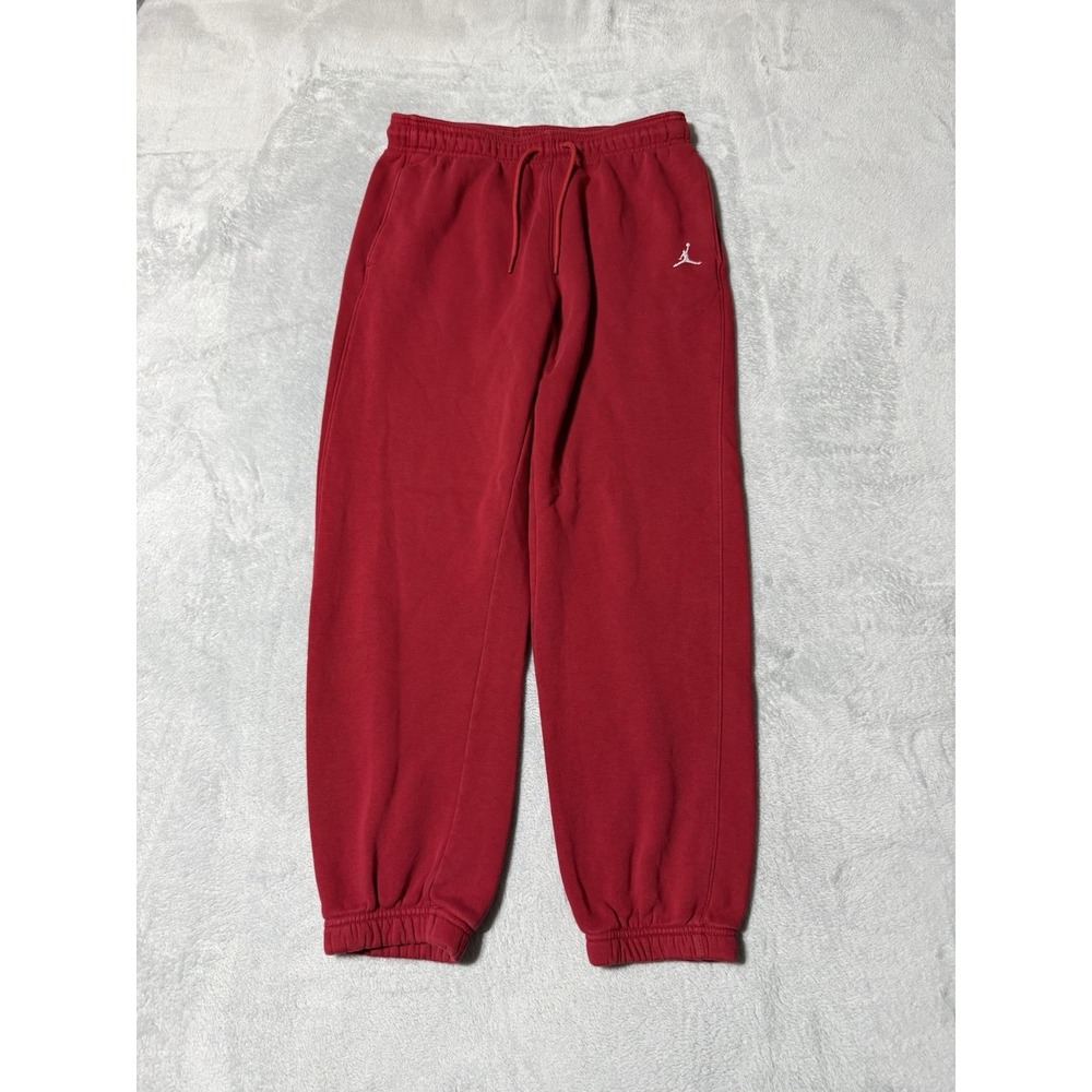 Jordan Brooklyn Fleece Pants Women's Medium Red FN4494 Joggers